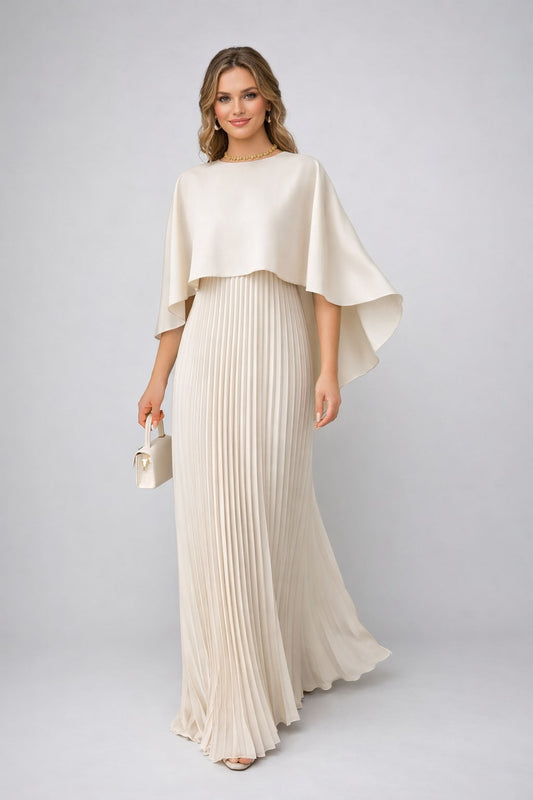 Beverley Pleated Chiffon Maxi Dress_1