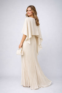 Beverley Pleated Chiffon Maxi Dress