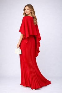 Beverley Pleated Chiffon Maxi Dress