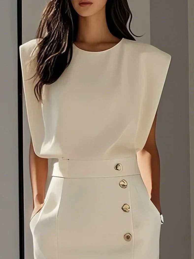 Bella Sleeveless Button Front Midi Dress_10
