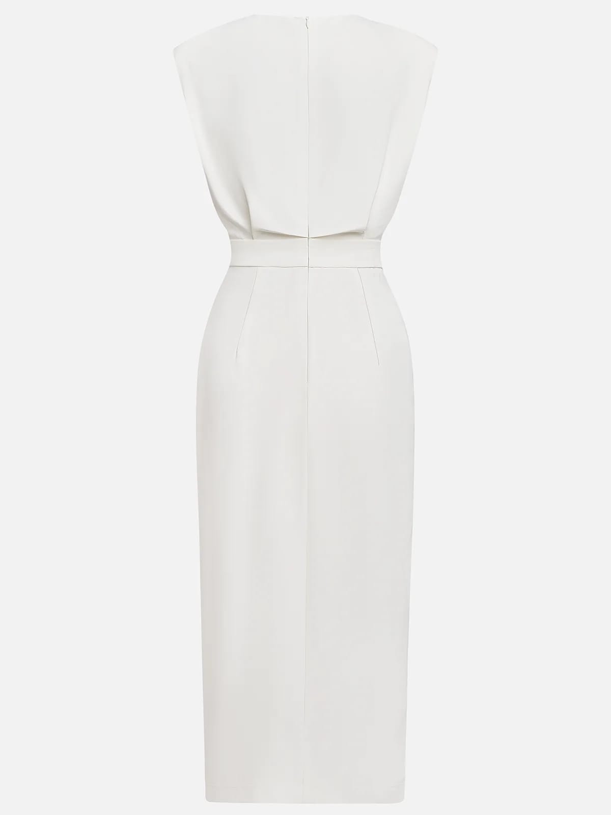 Bella Sleeveless Button Front Midi Dress_13