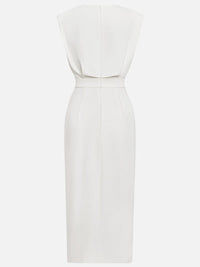Bella Sleeveless Button Front Midi Dress