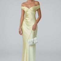 Seraphina Barlowe Off Shoulder Satin Draped Homecoming Dress