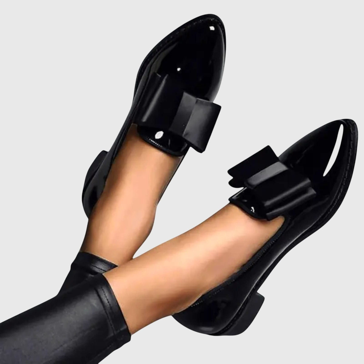 Lara Patent Bow Orthopedic Loafers_2