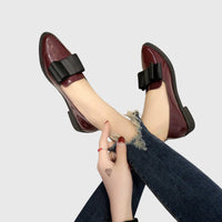 Lara Patent Bow Orthopedic Loafers