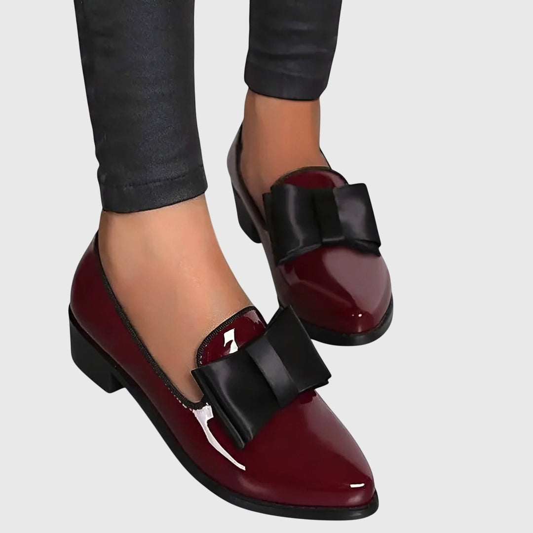 Lara Patent Bow Orthopedic Loafers