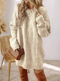 Kelly Cable Knit Jumper Dress