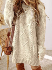 Kelly Cable Knit Jumper Dress