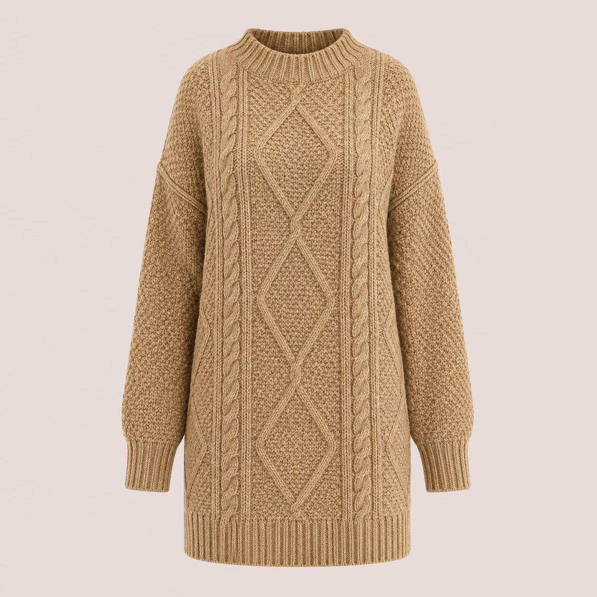 Kelly Cable Knit Jumper Dress_2