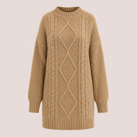 Kelly Cable Knit Jumper Dress