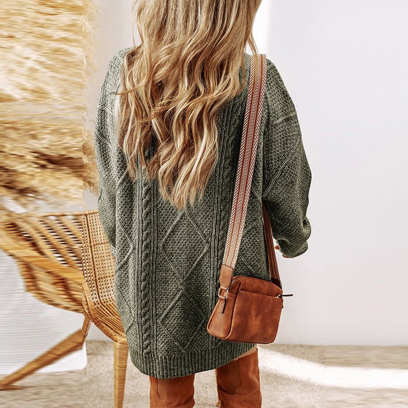 Kelly Cable Knit Jumper Dress_8