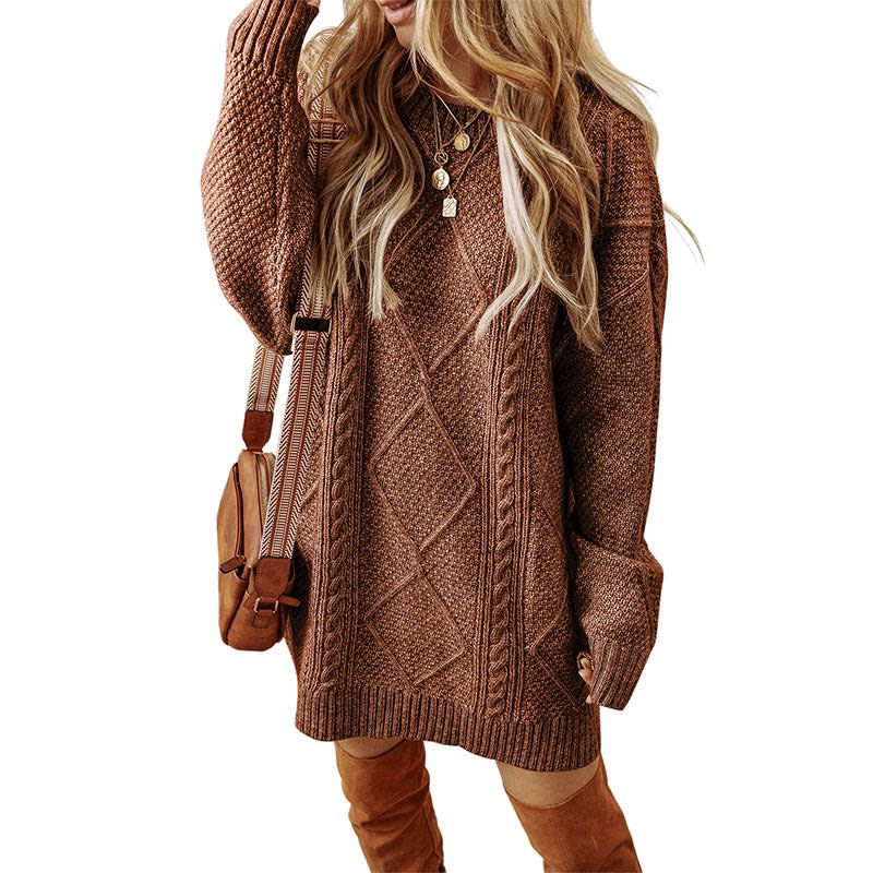 Kelly Cable Knit Jumper Dress