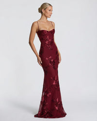 Jill Embroidered Mermaid Maxi Dress