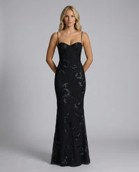 Jill Embroidered Mermaid Maxi Dress