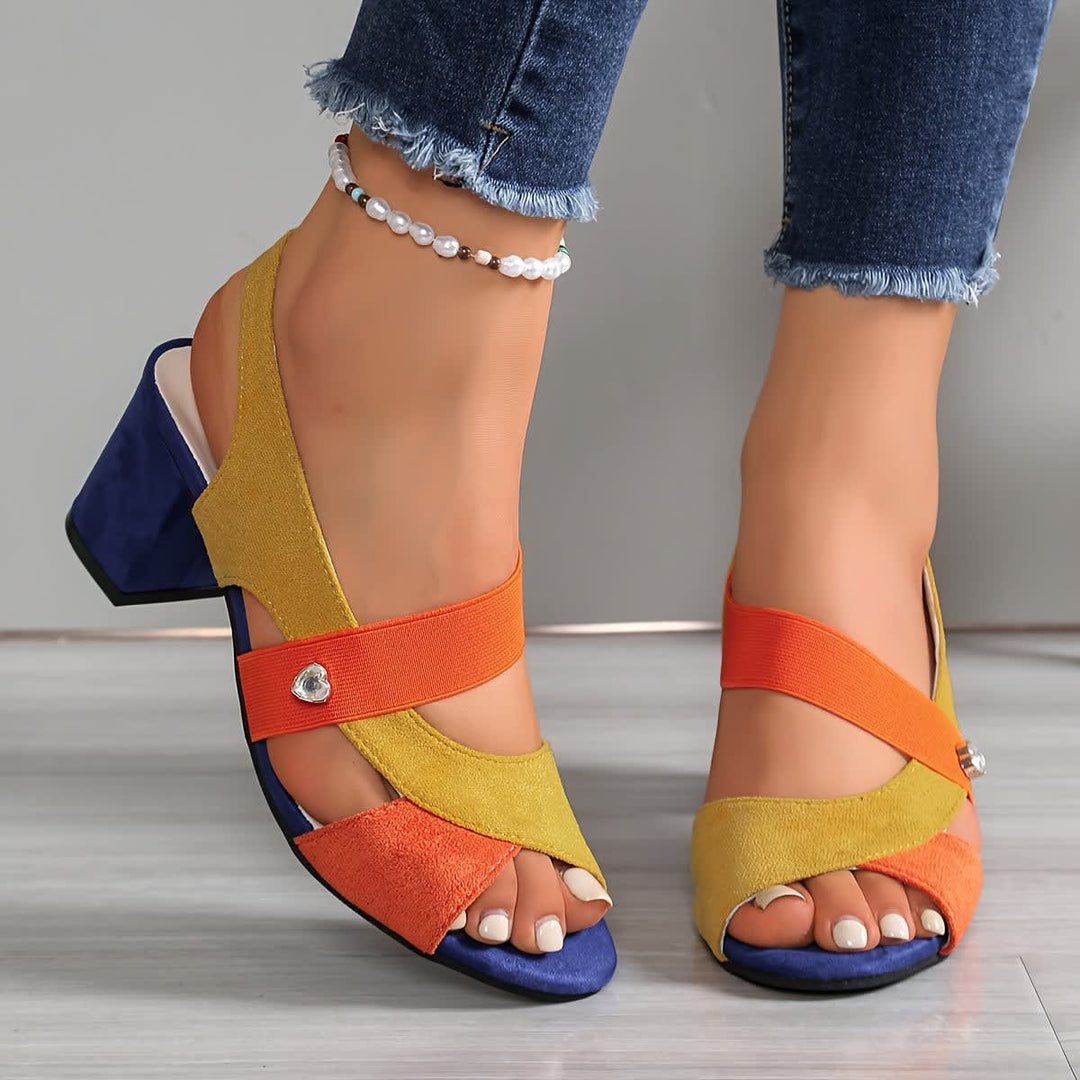 Georgina Open Toe Slingback Orthopedic Heels