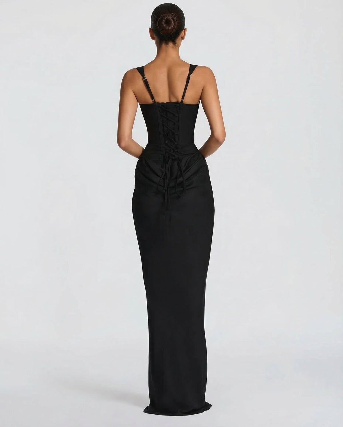 Hope Draped Corset Maxi Dress