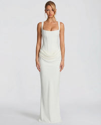 Hope Draped Corset Maxi Dress