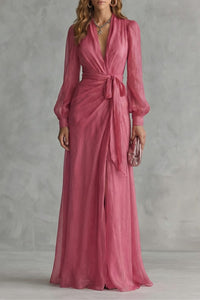 Jennifer Chiffon Wrap Maxi Dress