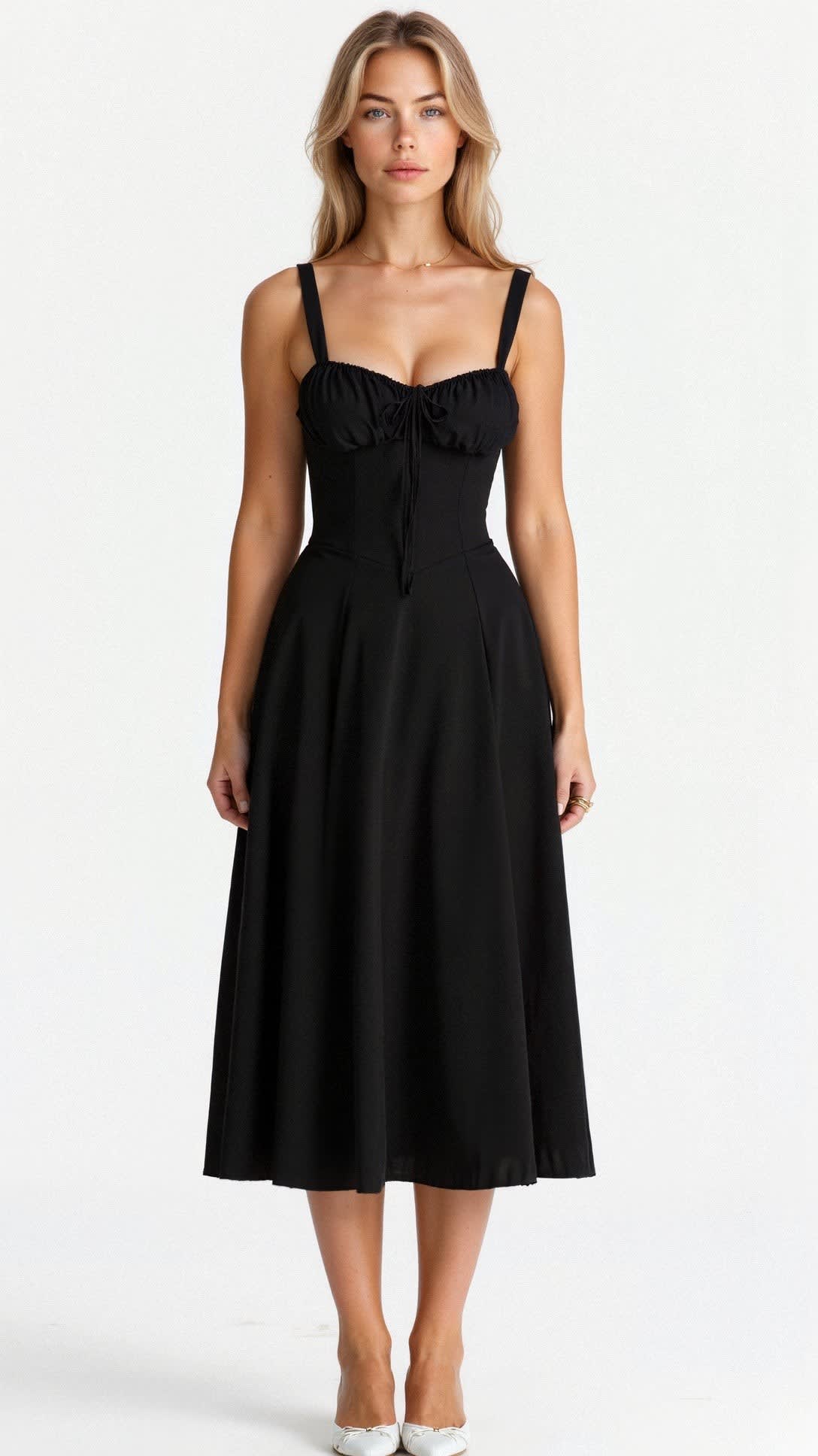 Jeanette Floral Satin Midi Dress