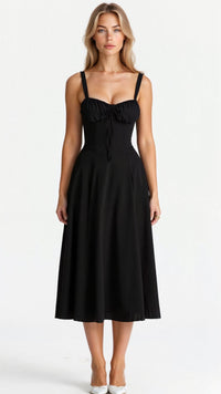Jeanette Floral Satin Midi Dress