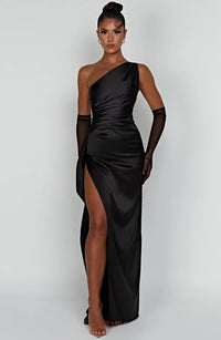 Mabelle Satin Split Maxi Dress