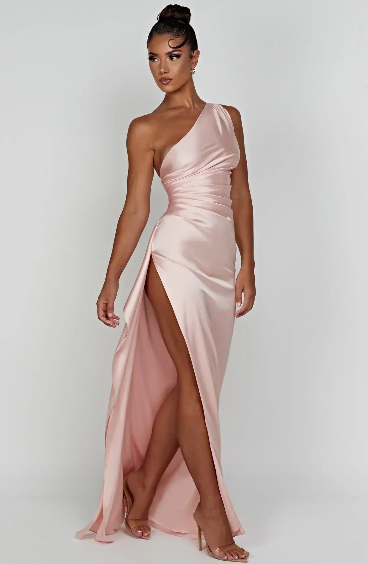 Mabelle Satin Split Maxi Dress