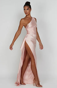 Mabelle Satin Split Maxi Dress