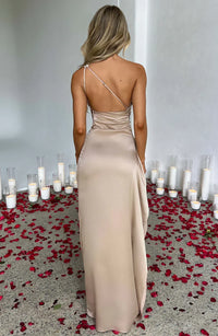 Mabelle Satin Split Maxi Dress
