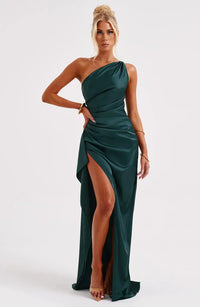 Mabelle Satin Split Maxi Dress