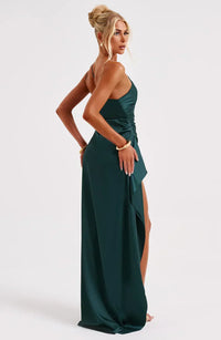 Mabelle Satin Split Maxi Dress