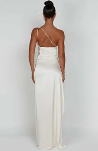 Mabelle Satin Split Maxi Dress