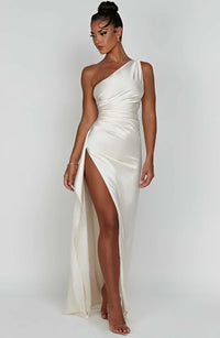 Mabelle Satin Split Maxi Dress