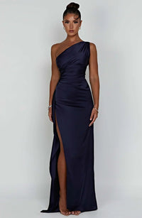 Mabelle Satin Split Maxi Dress