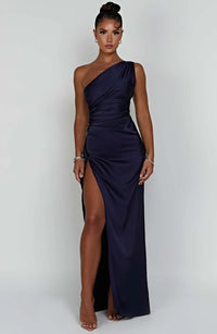 Mabelle Satin Split Maxi Dress