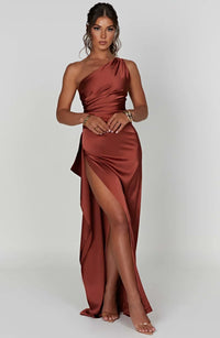 Mabelle Satin Split Maxi Dress