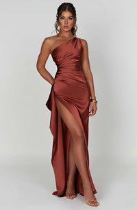 Mabelle Satin Split Maxi Dress