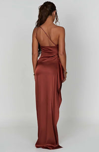 Mabelle Satin Split Maxi Dress
