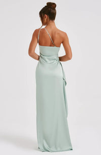 Mabelle Satin Split Maxi Dress