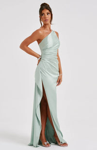 Mabelle Satin Split Maxi Dress