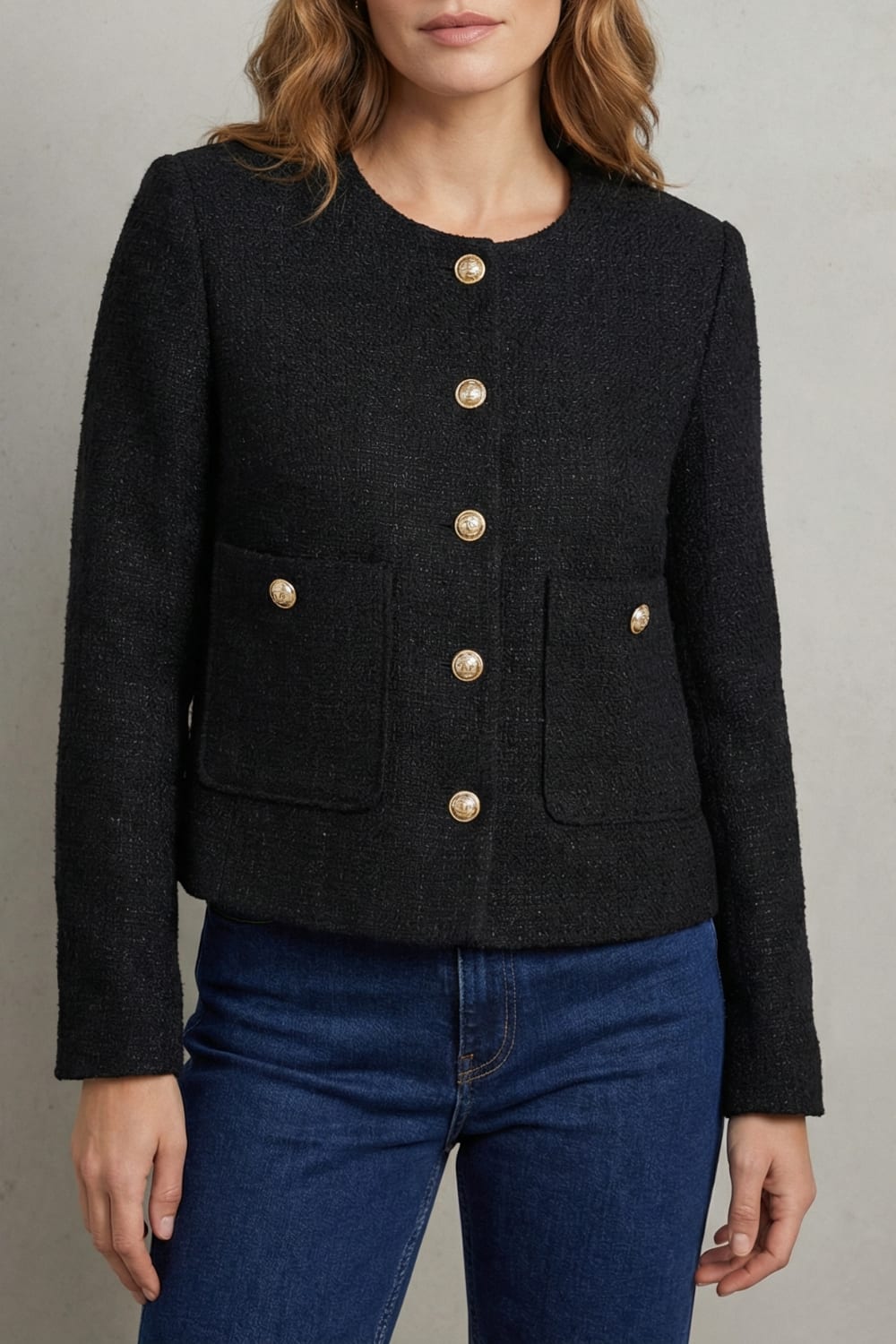 Ottoline Cropped Tweed Blazer_1