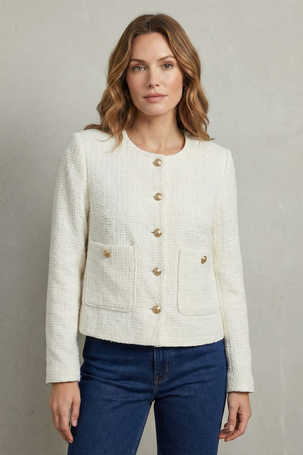 Ottoline Cropped Tweed Blazer_6