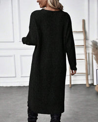 Emily Oversized Asymmetrical Long Sleeve Tunic Sweater