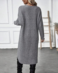 Emily Oversized Asymmetrical Long Sleeve Tunic Sweater