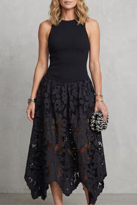 Jetta Lace Sleeveless Midi Dress