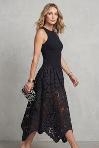 Jetta Lace Sleeveless Midi Dress