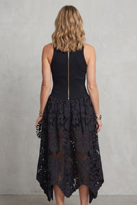 Neve Lace Sleeveless Midi Dress