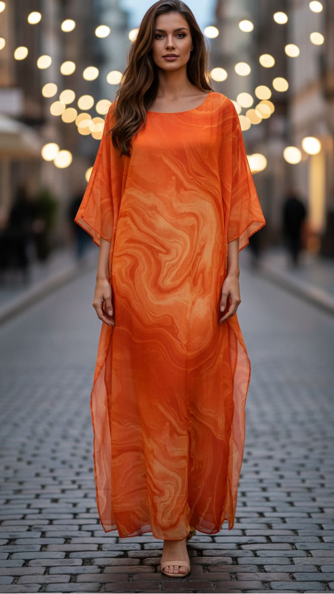 Cecelia Wedding Guest Batwing Sleeve Kaftan Maxi Dress_4