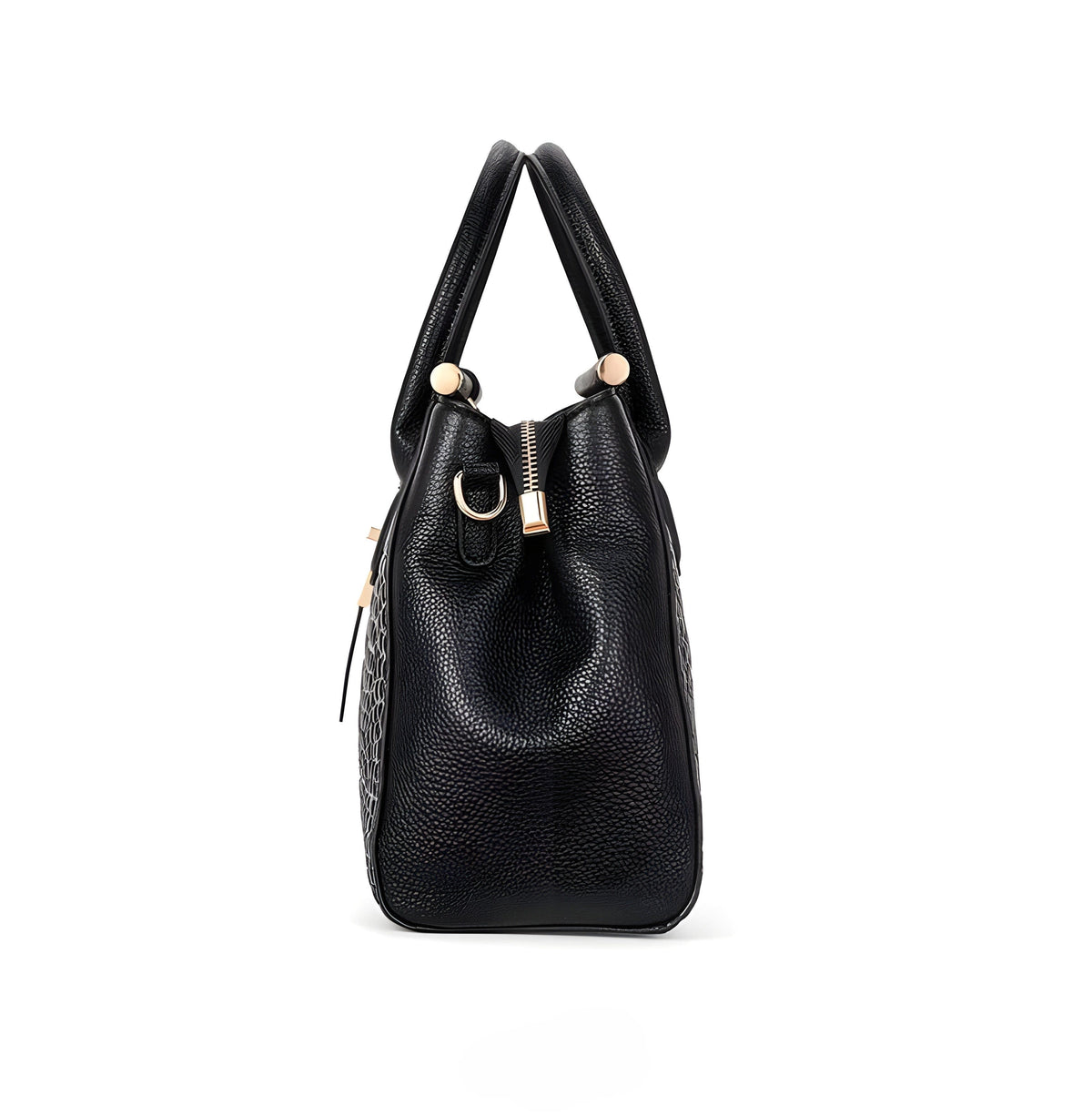 Bernadette Croc Embossed Leather Handbag_7