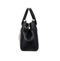 Bernadette Croc Embossed Leather Handbag