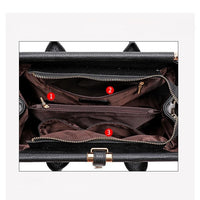 Bernadette Croc Embossed Leather Handbag